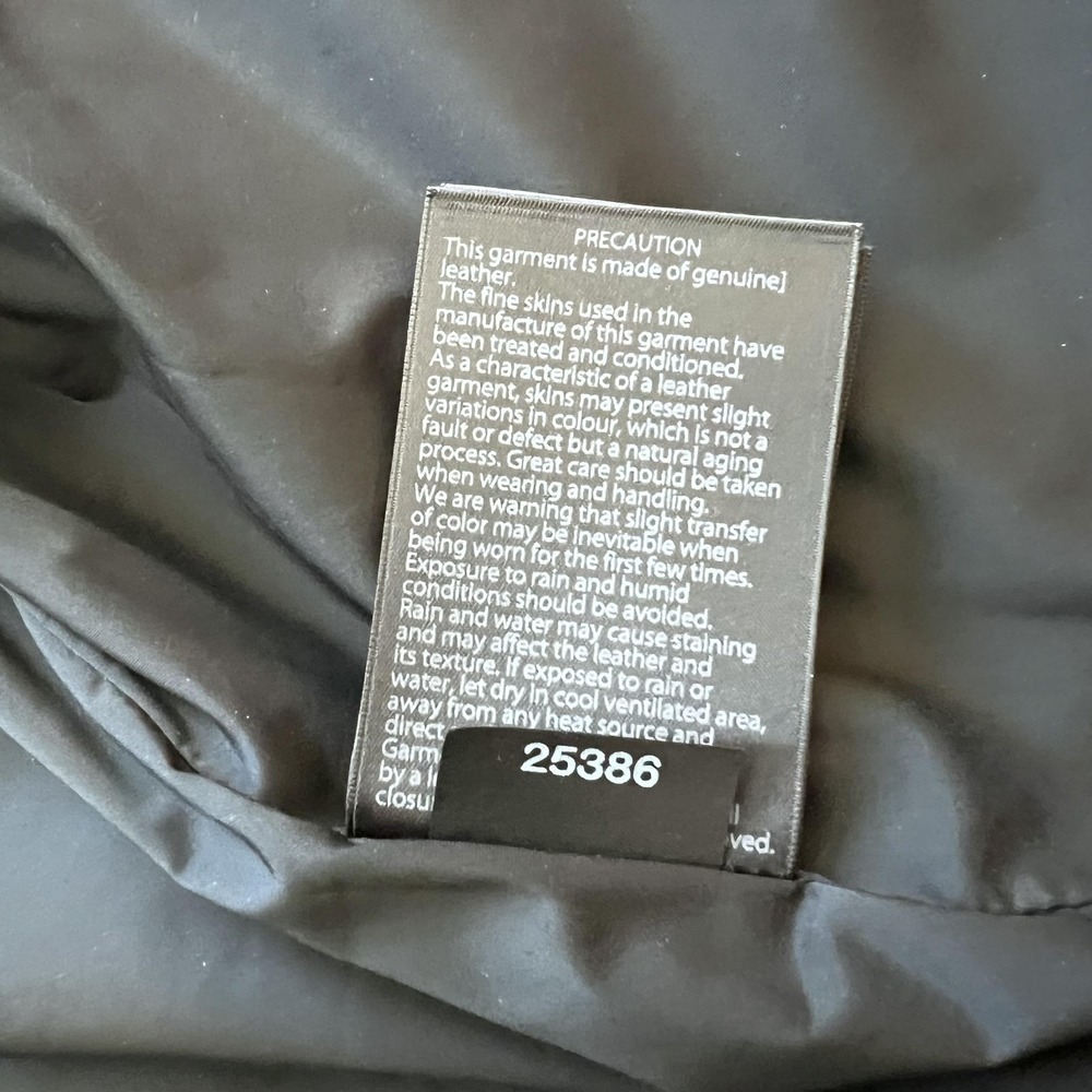 Mackage Moto Biker Jacket Silver Metallic Lambskin Leather Womens Small Zip - Picture 11 of 16